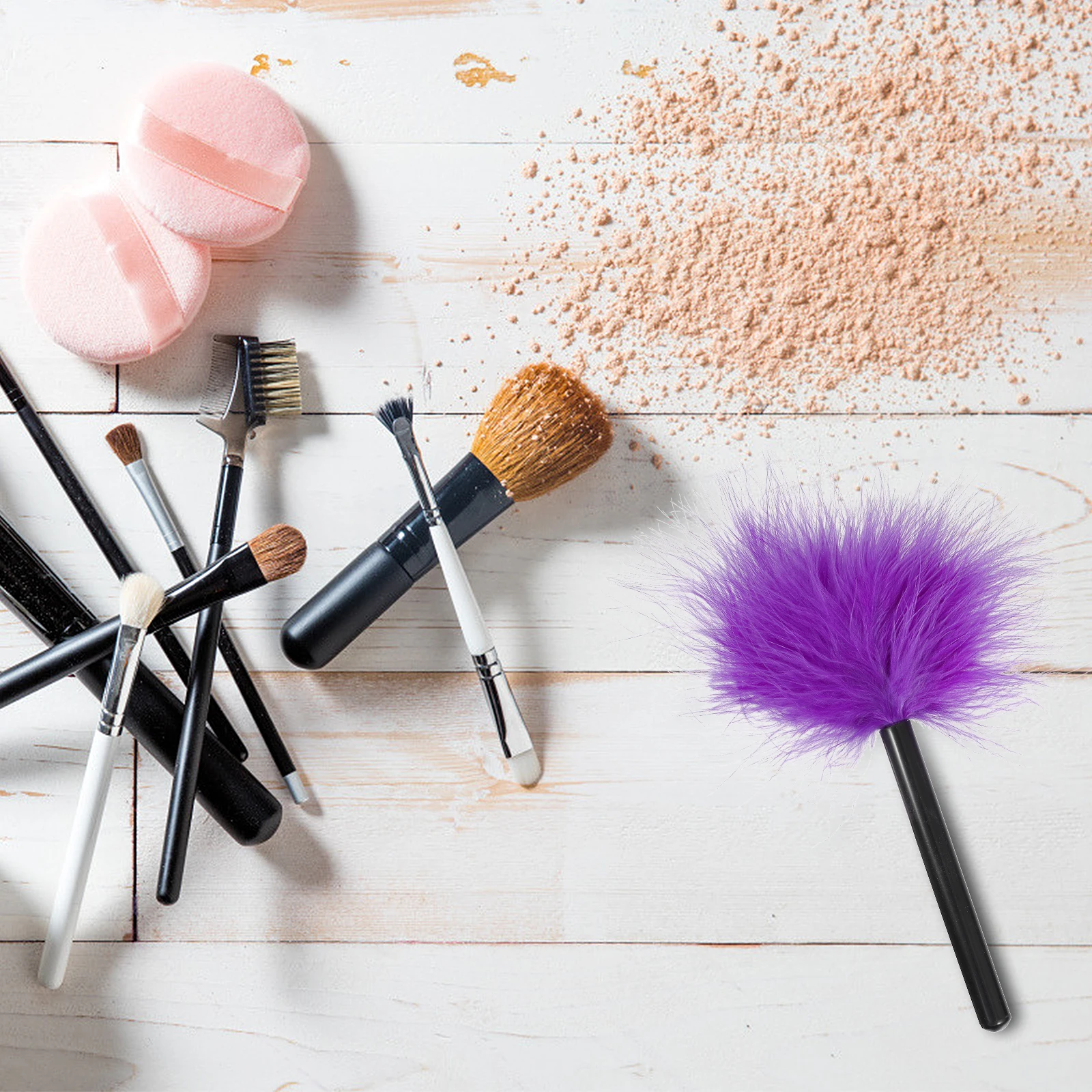

2 Pcs Loose Powder Makeup Quality Small for Face Large-area