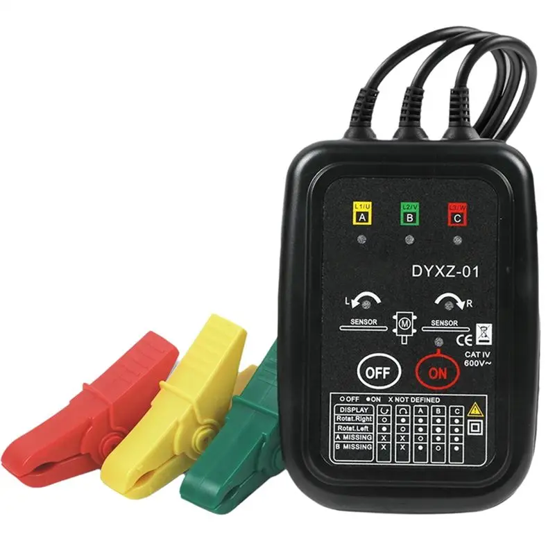 Superior AA63 Voltage Indicator Tester Phase Sequence Detector Three-Phase Electric Box Phase Sequence Table