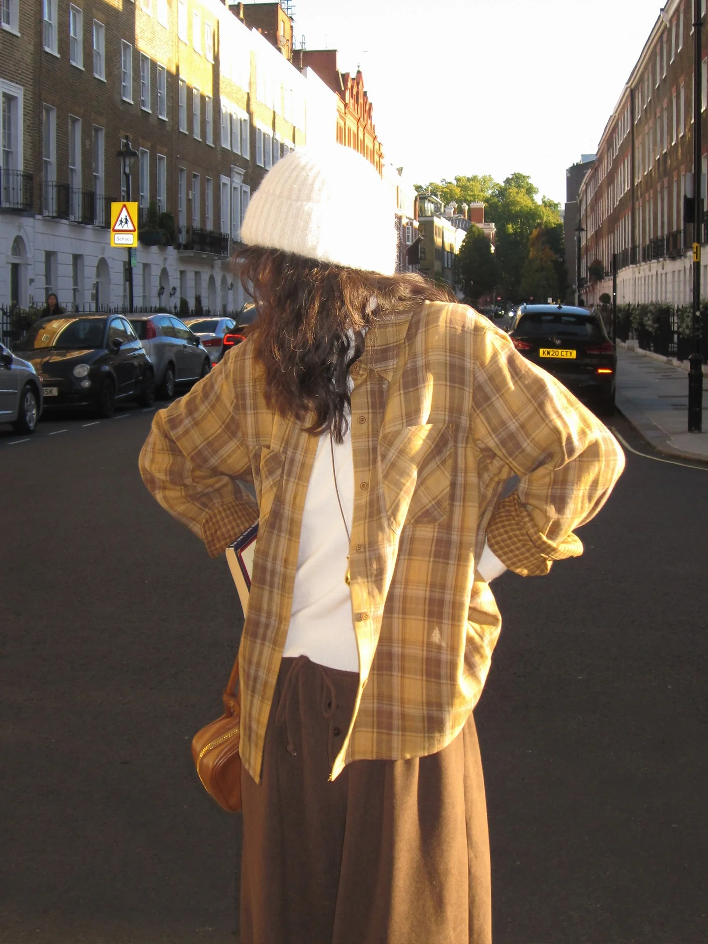 

Винтажная британская рубашка с длинным рукавом из чистого хлопка в клетку, двусторонняя, "Enwich Observa" от Augmap для молодых женщин Ciwalk