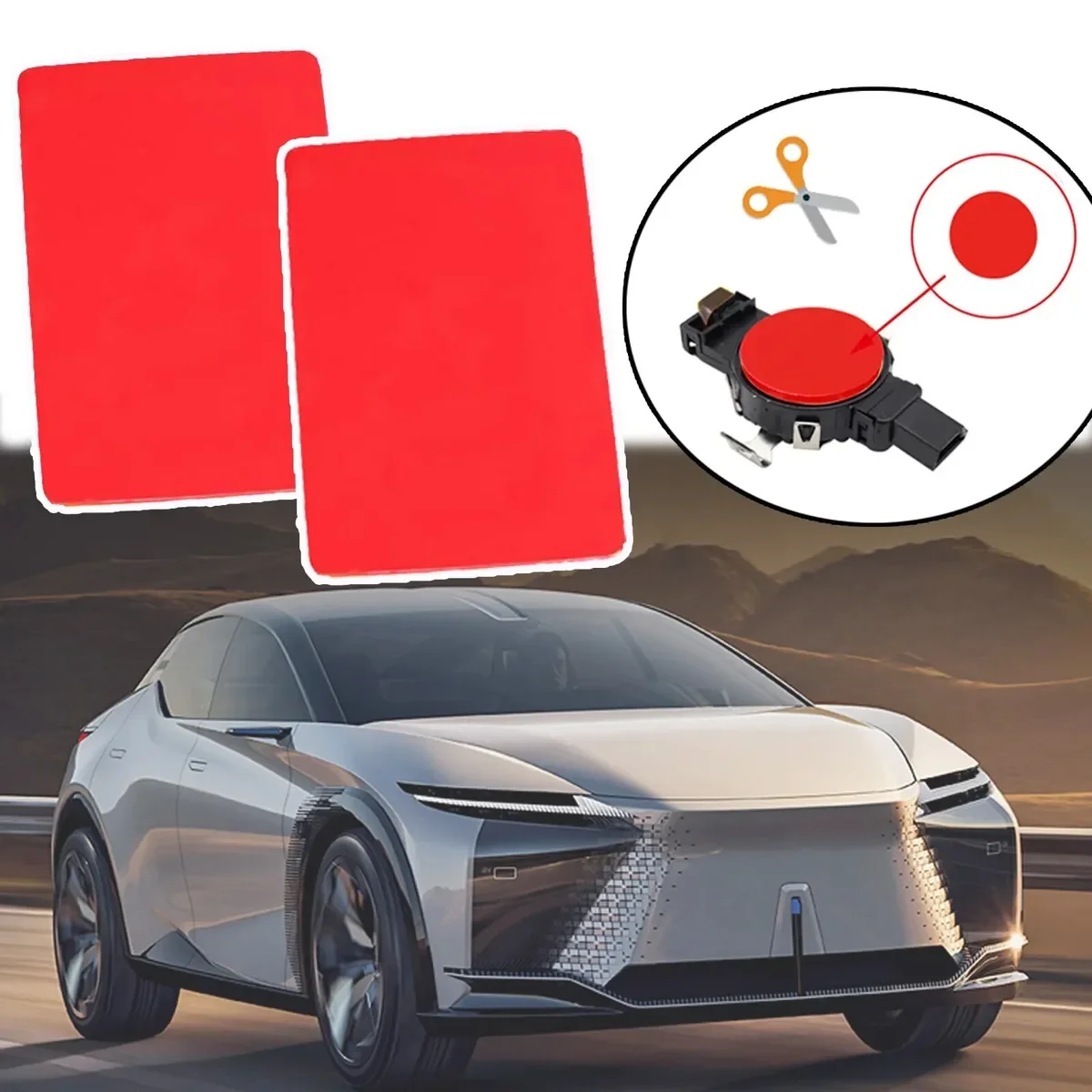 

Rain& Light Sensor Gel Adhesive FILM Silicone Cushion Pad Windscreen Chip Multi-Purpose Tape For TOYOTA & LEXUS 89944-42010