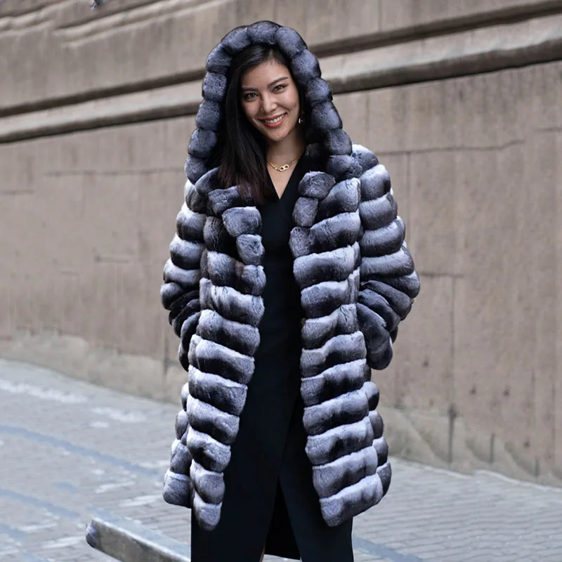 High Quality Women's Coat Imitation Mink Coat Women's Fur Coat 2025 New Winter Warm Hooded hood Leisure Women's Fur Coat H606