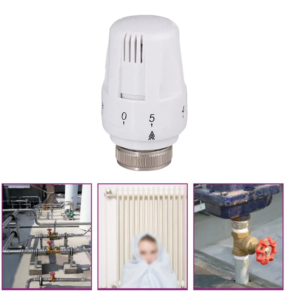 1Pcs Thermostatic Valve Head M30 X 1.5 Radiator Valve Replacement Self-adjusting Head Radiator Thermostat Valve