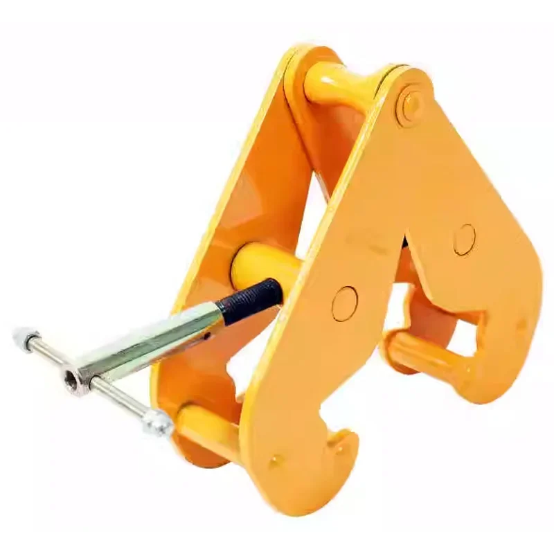 2/3T Load I-Beam Clamp Heavy-Duty Beam Clamp with 80-320MM Opening Range Dual-Purpose Steel Beam Clamp 75-220MM