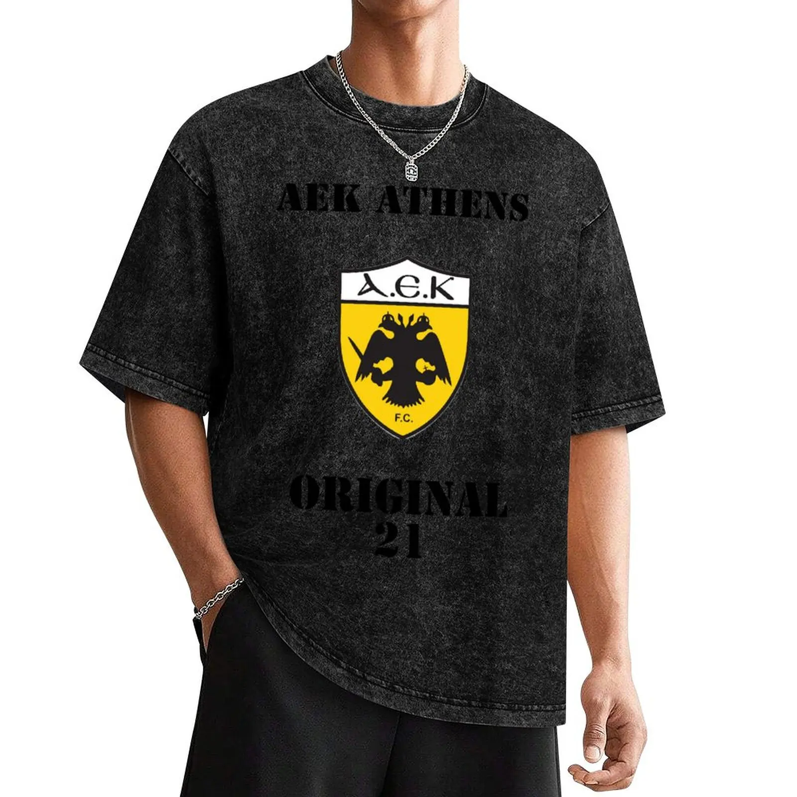 AEK ATHENS FC T-Shirt cotton graphic tees quick-drying quick drying mens tall t shirts