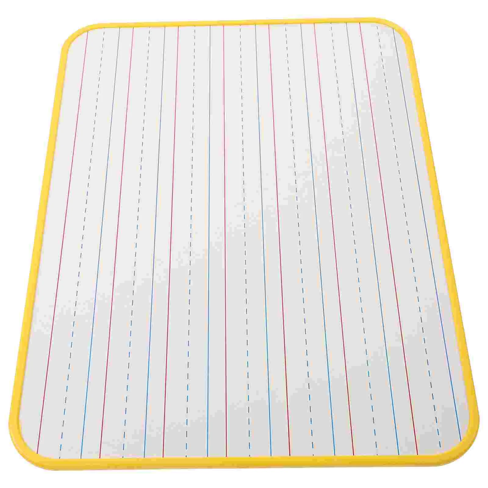 

Dry Erase Ruled Whiteboard Double-sided Flip (black Border) Writing for Office Notepad with Lines Small Wood Child Boards