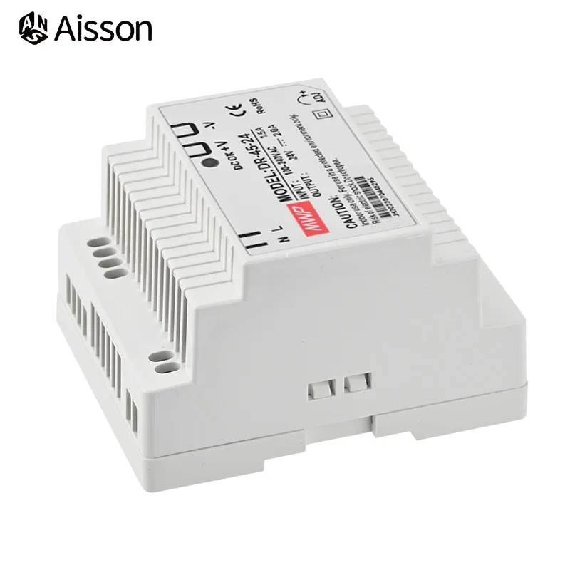 DR-45 45W Industrial DIN Rail Switching Power Supply Input 100-240V AC Output DC 5V 12V 24V 2A 4A 5A For Led Strip CCTV