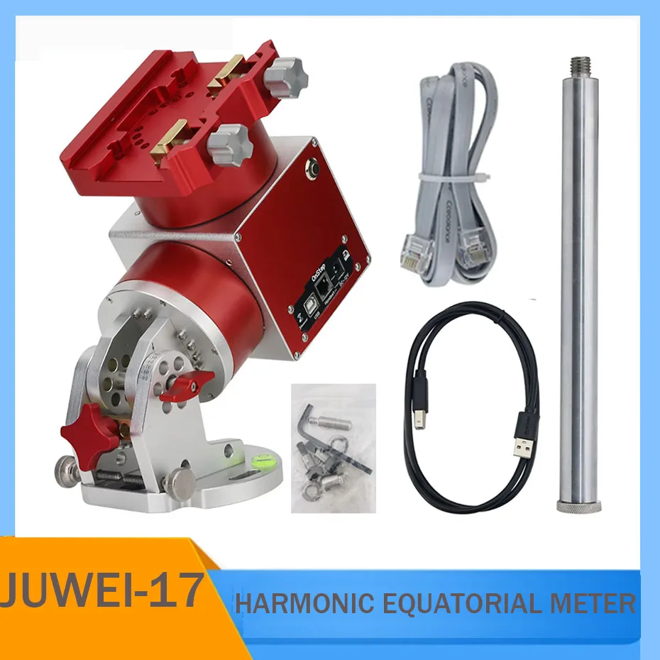 JUWEI Double 17 Harmonic Equator Clear Sky Photography Astronomical Telescope Star Observation Compatible with Theodolite Mode