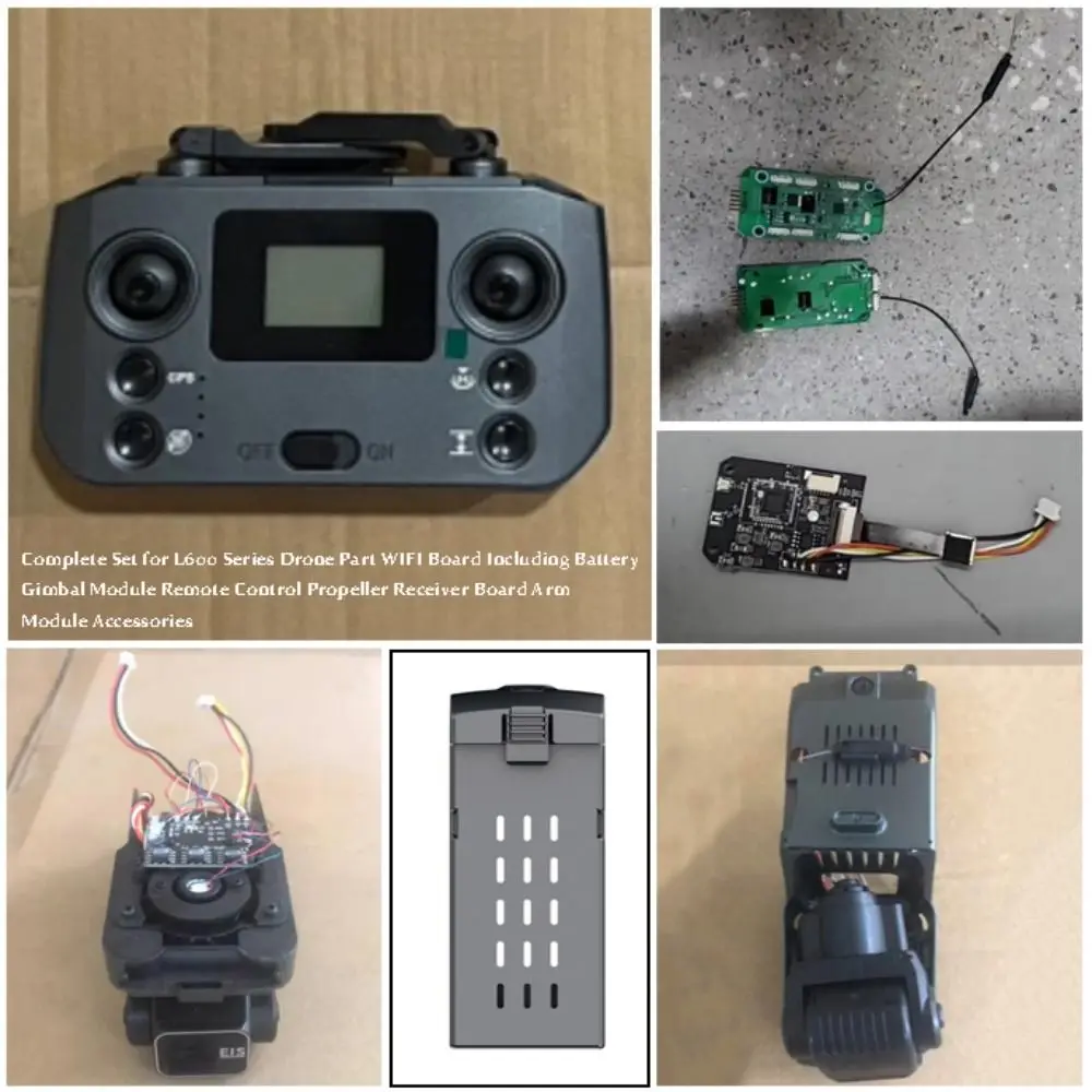 High Quality Plastic L600 Series Part Mutistyles Black WIFI Board Remote Control Propeller L600 Complete Set Accessories