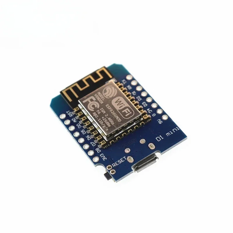 10 Uds D1 Mini-Mini ESP8266 WIFI Placa de desarrollo de Internet de las cosas NodeMcu 4M Bytes Lua basado en WeMos