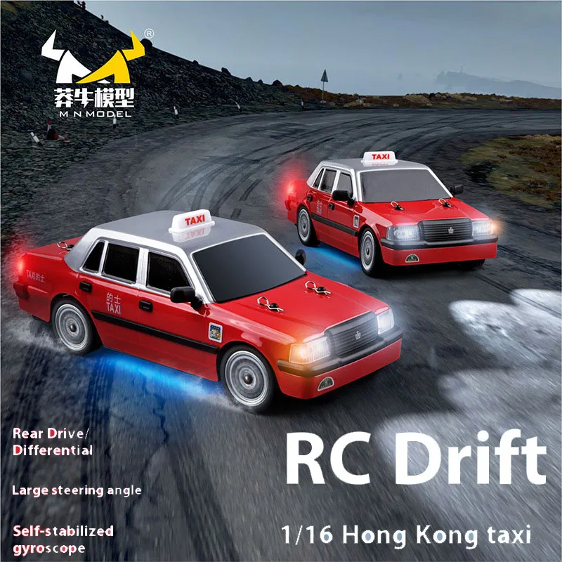 New Product Mn-38 Full Scale Rc 1:16 Drift Remote Control Model Car, Taxi, Taxi, Parent-child Interaction Adult And Child Toys