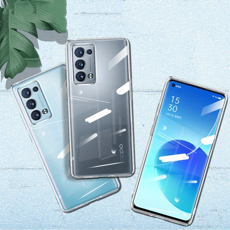 For OPPO Reno6 Pro Plus 5G Reno 6 ProPlus 6Z Reno6Z Clear Soft TPU Case Cover Phone Shell Case Protection Back Cover Capa Coque