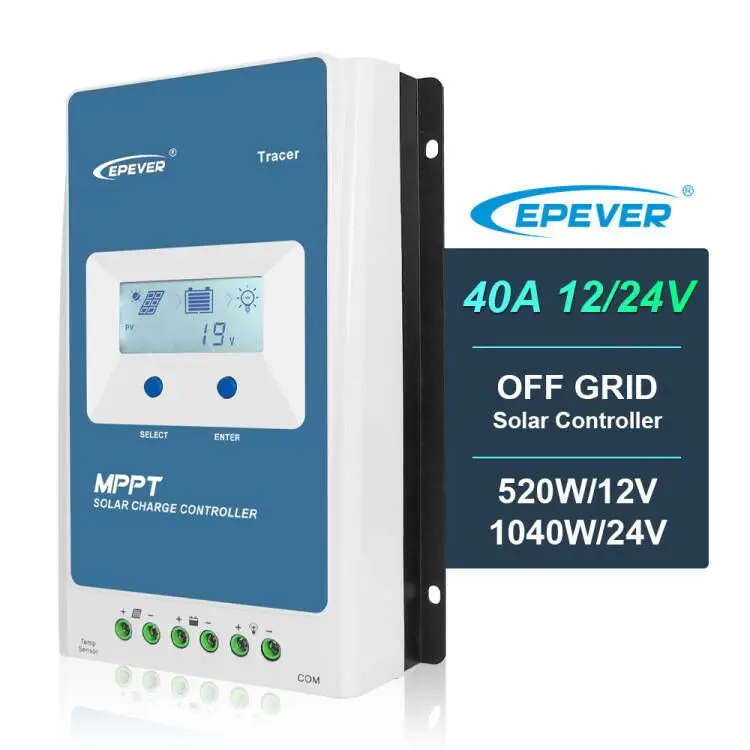 

Epever Tracer4210AN MAX.PV 100V 40a Mppt Solar Charge Controller