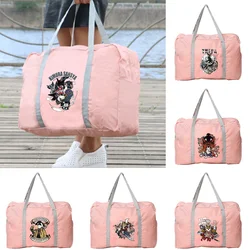 Travel Bag Women Outdoor Camping Luggage Storage Accessories Bags Samurai Print Foldable Zipper Toiletries Organizer Handbag