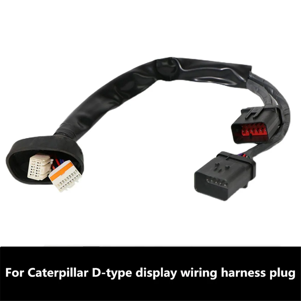 For Caterpillar excavator CAT E320D 330D 336D display wiring harness plug D-type display meter plug