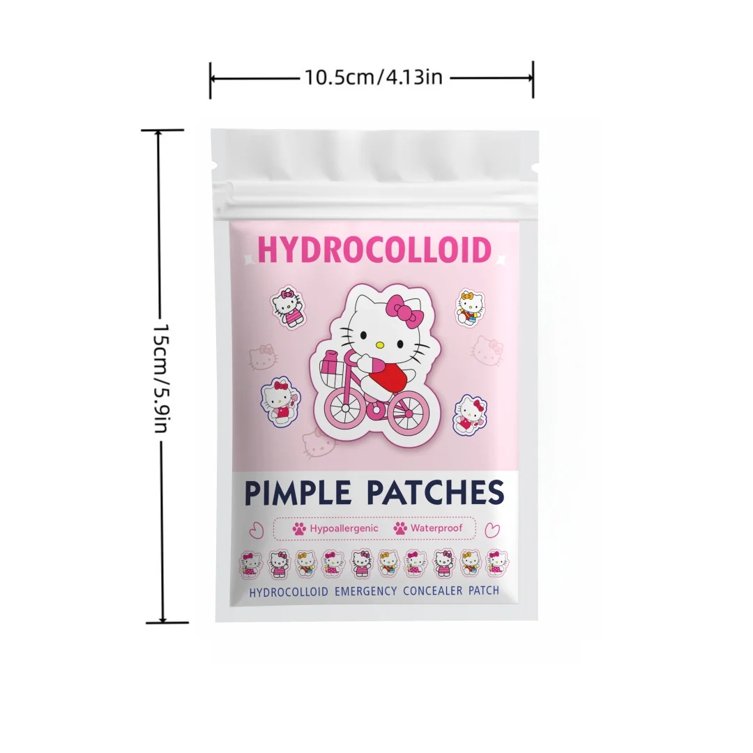 120PCS hello kitty Acne patches, facial acne patches, hydrogel acne removal patches, concealer view 4