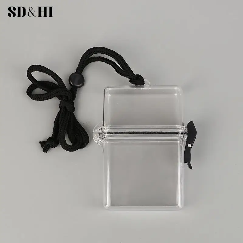 Boîte de Rangement Scellée Portable, Petite Carte, Clé d'Argent, Étanche, Précieux, Transparent, Renforcement, Classification, École, Tendance