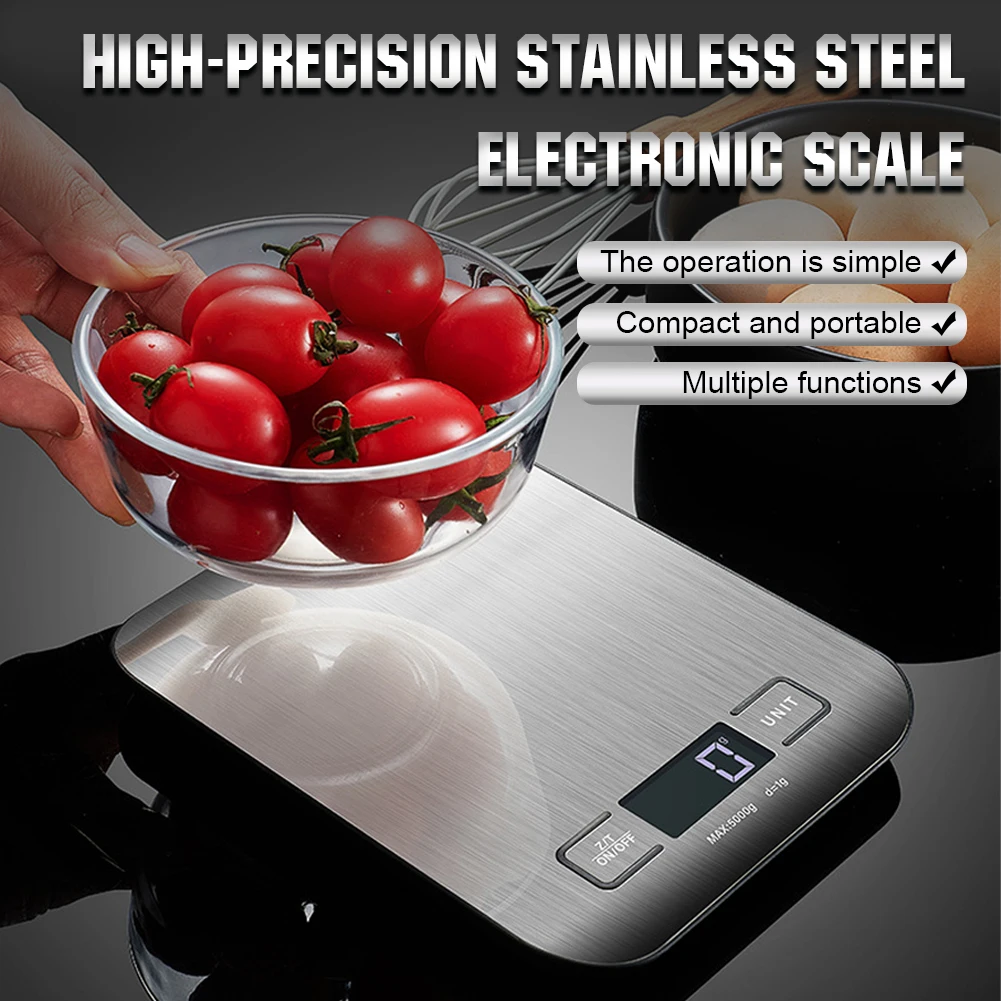 Coffee Scale Precise Platform Scale LCD Display Kitchen Food Scale USB Charging Electronic Weights Scales Baking Measuring Tools