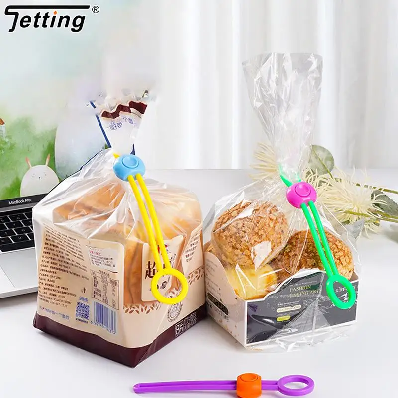 1Pc Reusable Food Bag Sealing Strap Freshness Sealing Clip Adjustable Clips Sealer Portable Data Cable Storage Kitchen Gadgets