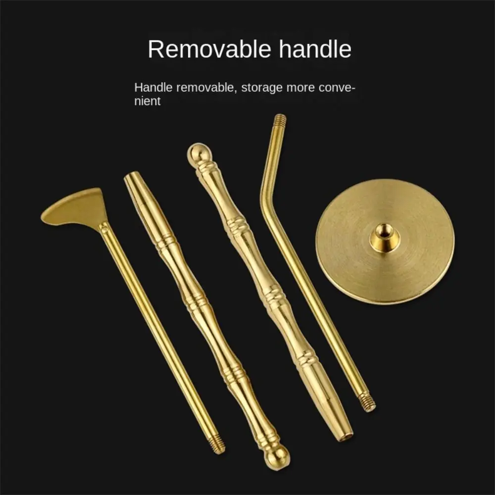 NEW Brass Brass Incense Tools DIY Household Extension Accessories Incense Spatula Gold Incense Sweep Tools