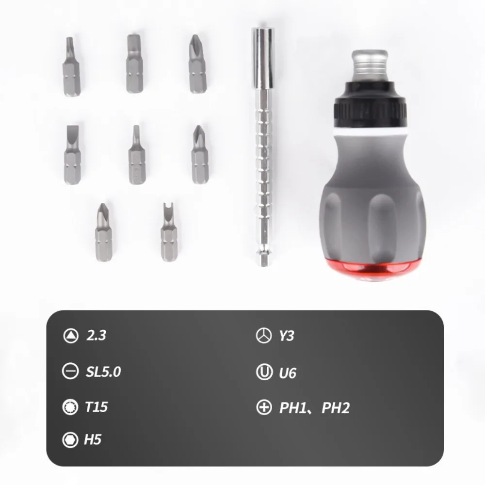 Chromium Vanadium Steel Ratchet Screwdriver Set Adjustable Angle Repair Screwdrive Kit Precision Screwdriver Set Repair Tool Kit