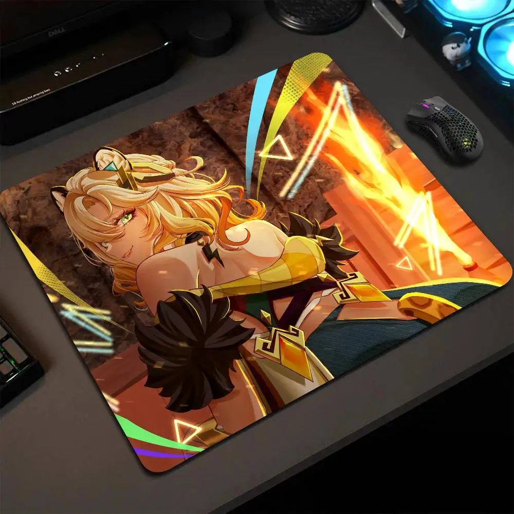 Xilonen Genshin Impact Mouse Pad 22X18 Square Computer Accessories Office Game Table Mats Rubber Anti-slip Mousepads view 2