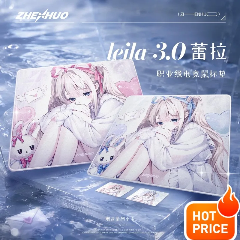 Professional Gaming Mouse Pad Layla 3.0, Dual Sizes 470x390 360x300mm, Non-slip Rubber & PORON Base, Smooth Touch for FPS Games