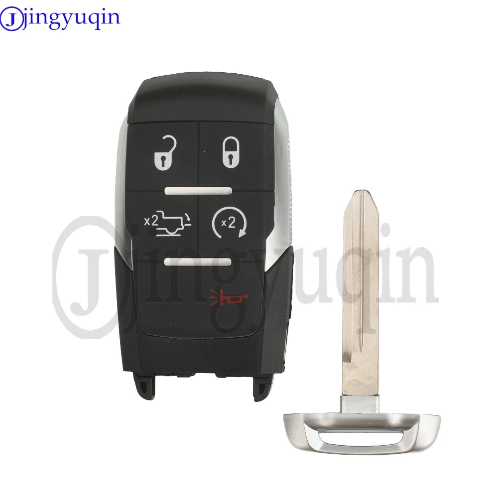 

jingyuqin GQ4-76T 433mhz 4A Chip 1/3/4/5Buttons Remote Car Key For Dodge RAM 2500 35000 4500 5500 2019-2021 Flip Key Fob Control