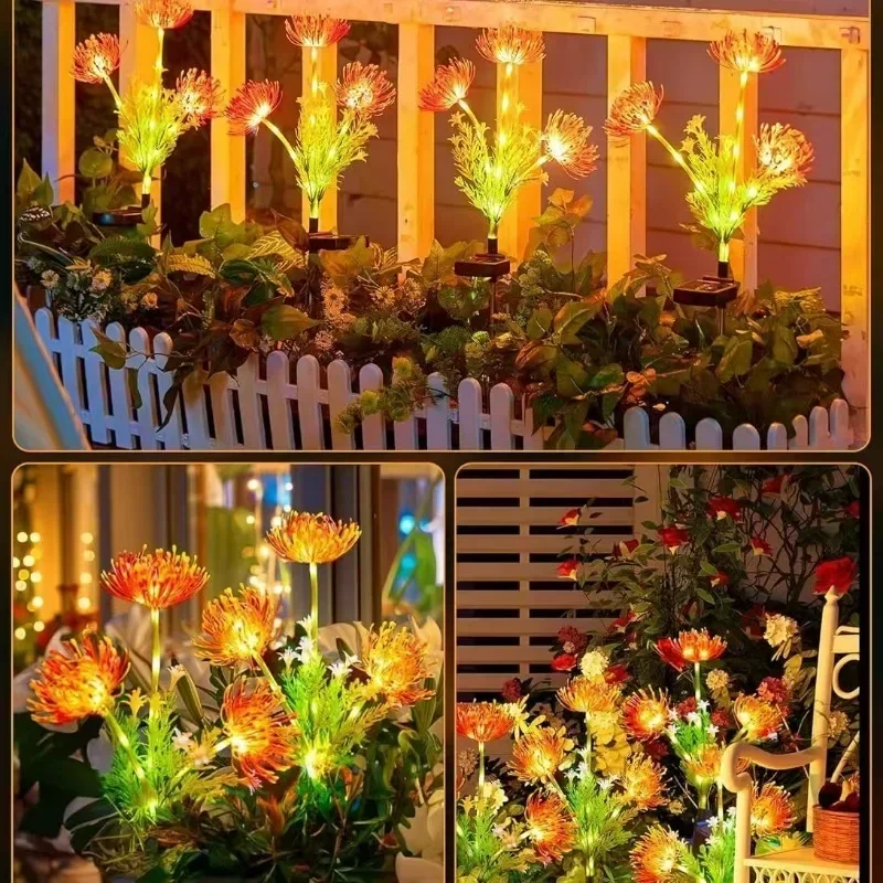 

Glowing Flower Stem Solar LED Lights for Outdoor Garden Lawn Yard Magic Lily Decoration Seashore Lamp