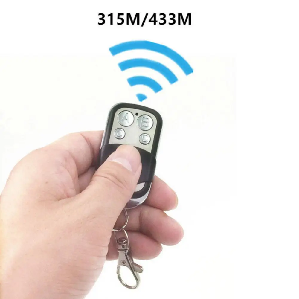 1/2 pz 315mhz 433mhz auto copia telecomando metallo elettrico Garage chiave Wireless trasmettitore Rf 4 pulsanti duplicatore chiave