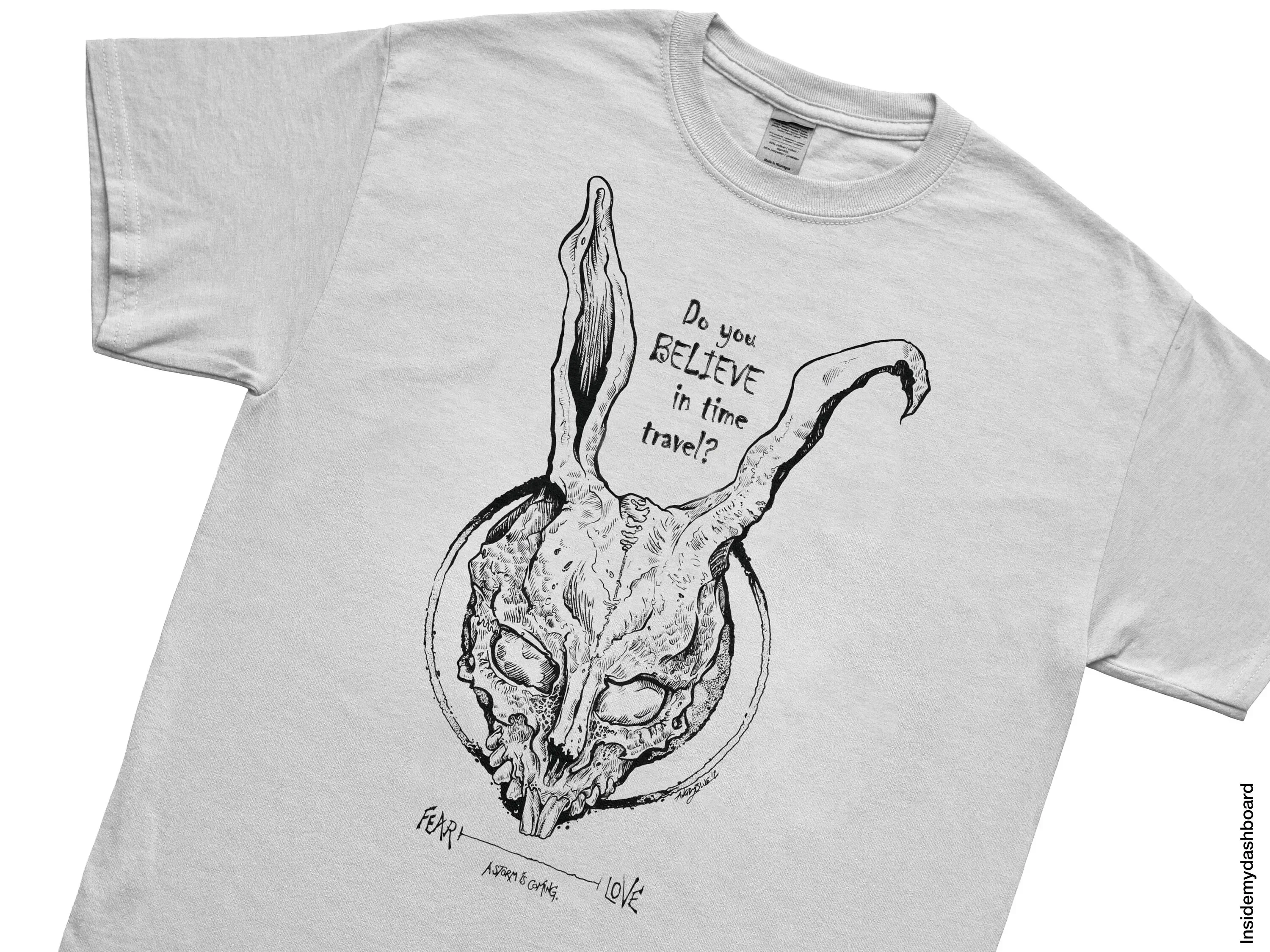 Donnie Darko Do you believe in time travel T Shirt Cult Classic Horror Merch