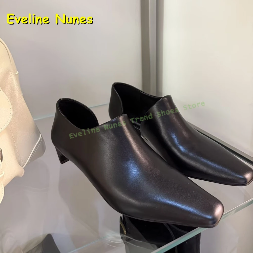 

Туфли-лодочки с квадратным носком и вырезами, на низком каблуке, без застежек, элегантные женские туфли для вечеринок и повседневной носки, комфортные, трендовые, 2026