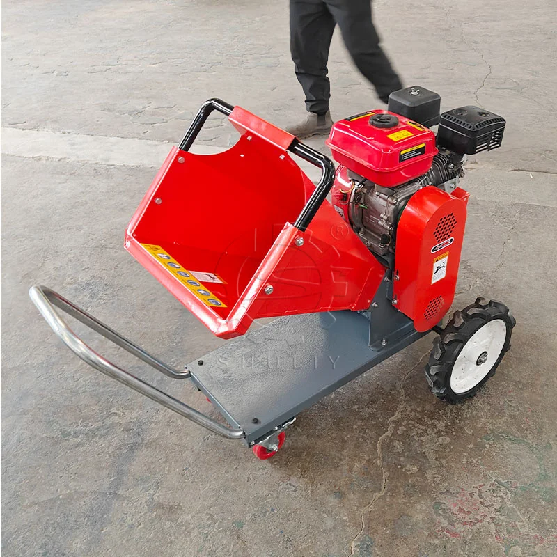 

2025Diesel & Gasoline Engine Small Wood Shredder Machine Tree Branch Chipper with Motor Core Component for Garden Care