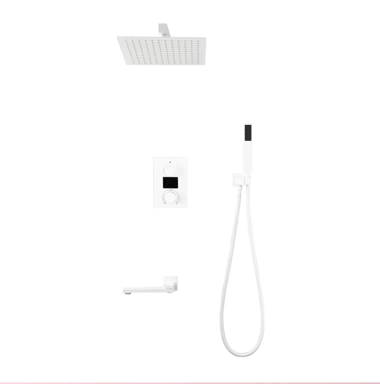 

Hidden Intelligent Digital Display Constant Temperature Hydropower Waterfall Rain Shower