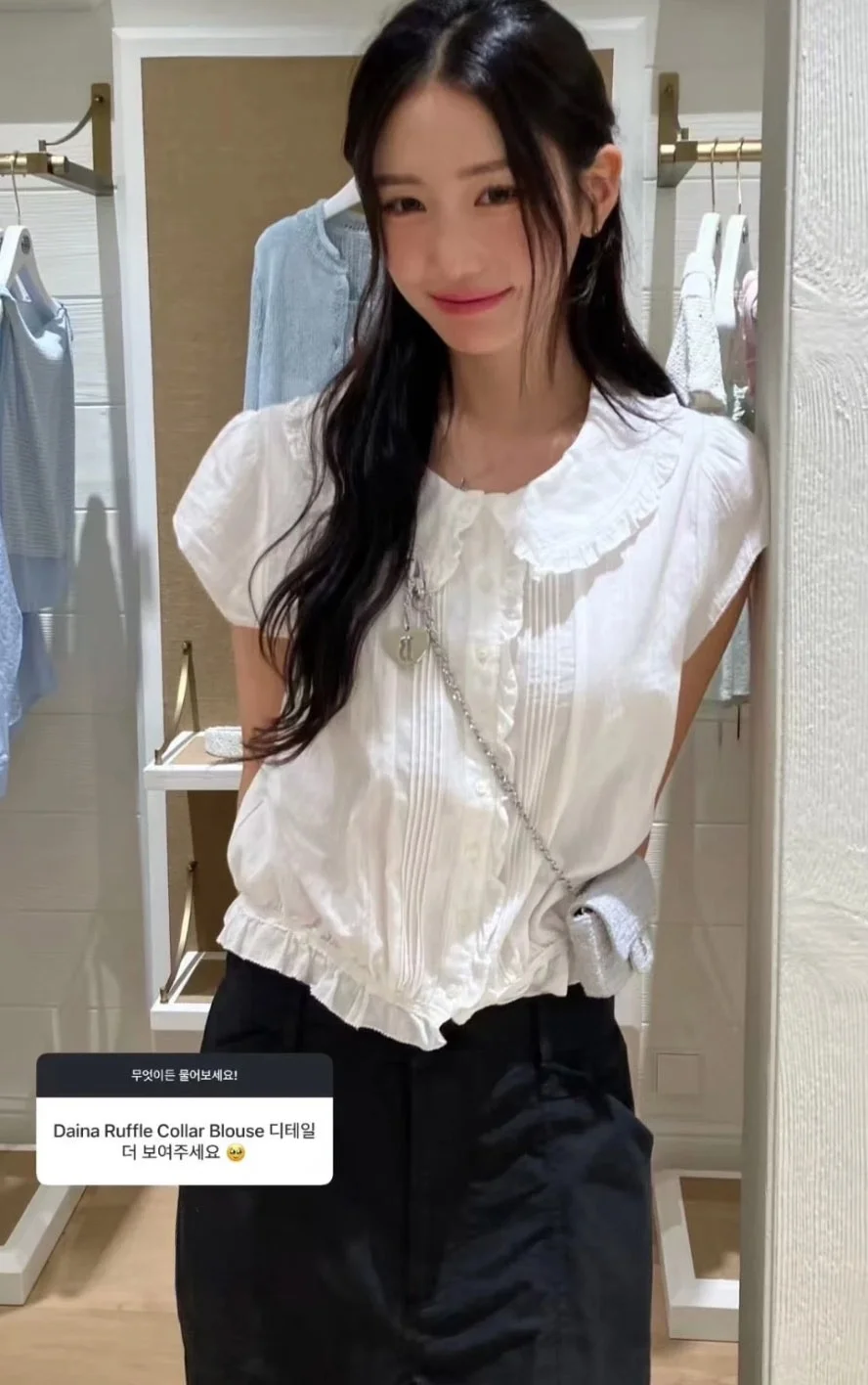 

Симпатичная блузка с кукольным воротником ort Sve и кружевной отделкой Pure Desire Girl Summer Cotton irt Women's Faion Commute Sle Slim Fit