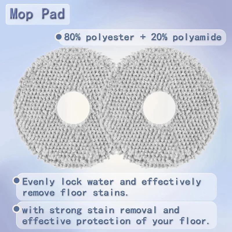 AAAN-Replacement Accessories Kit For Roborock Saros 10R Robot Vacuum Main Side Brush Hepa Filter Mop Bags