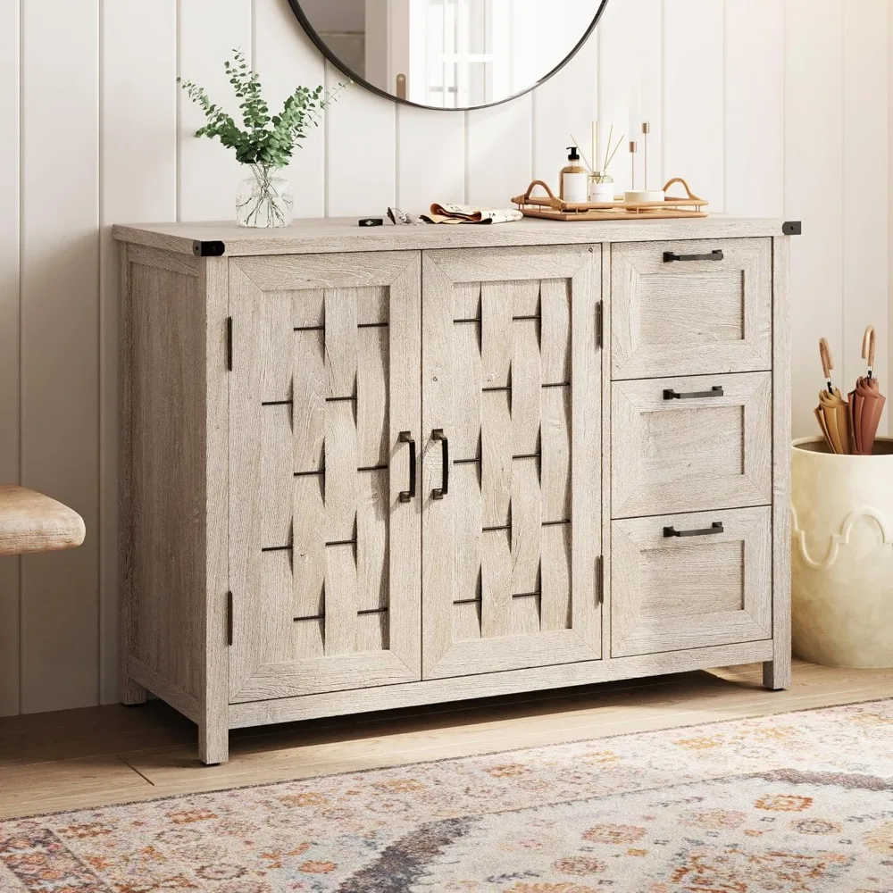 Farmhouse Sideboard Buffet Cabinets, 43