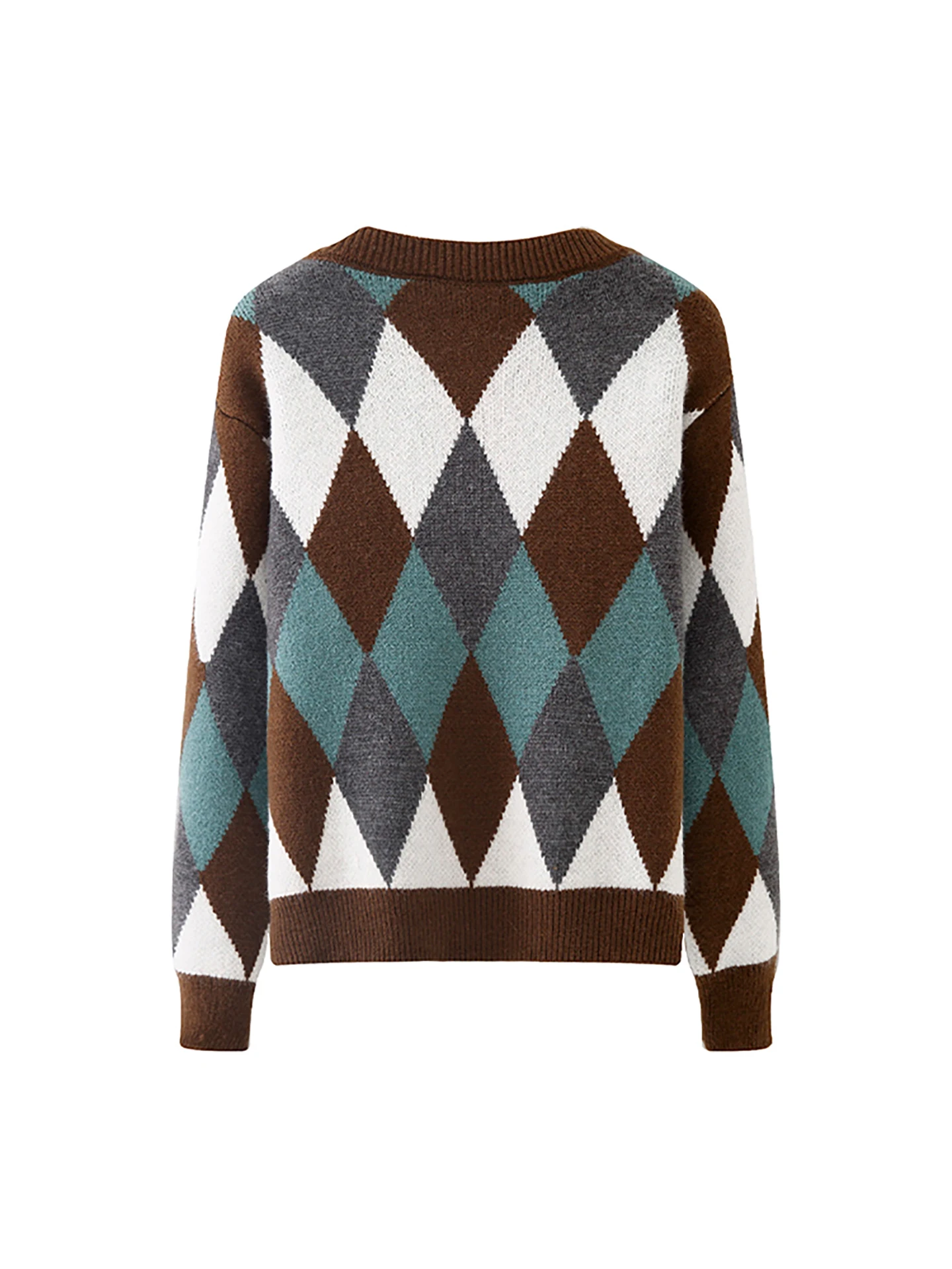 Etam Knitted Open Cardigan Women's Loose Sle Retro Casual Spring Autumn New Arrival Small Size Button Long Sve Coat