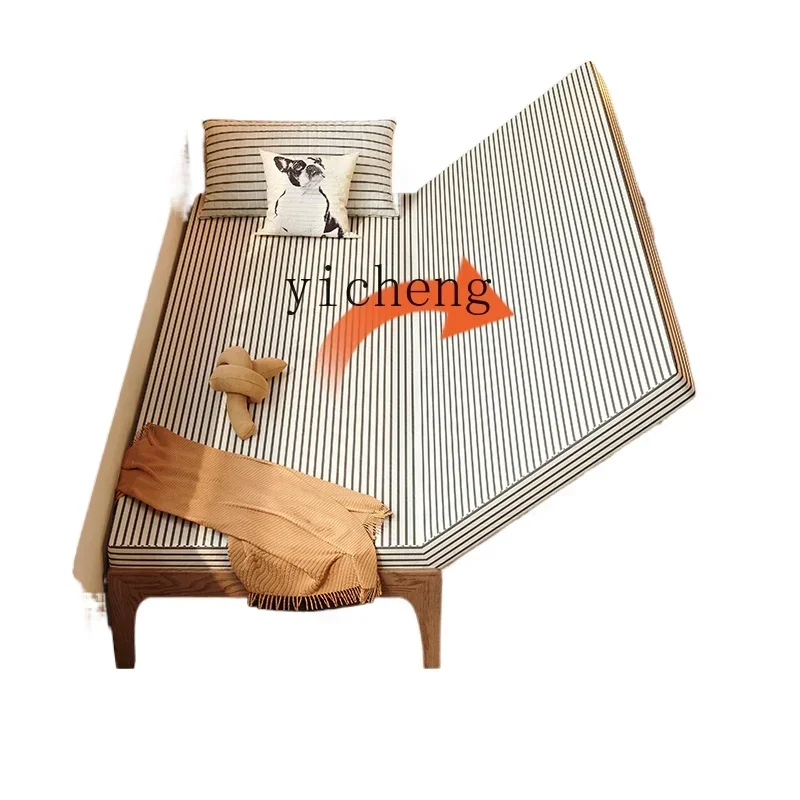 solid wood retractable single bed shelf without bedside small apartment pull-out sofa bed