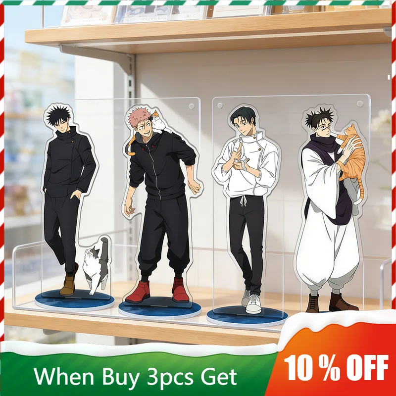 

Аниме Jujutsu Kaisen 3: Котячая версия. Подставка из акрила Yuta Okkotsu, фигурка кота Мегуми Фусигуро, подставка-поднос, игрушка для питомцев Choso, для мальчиков