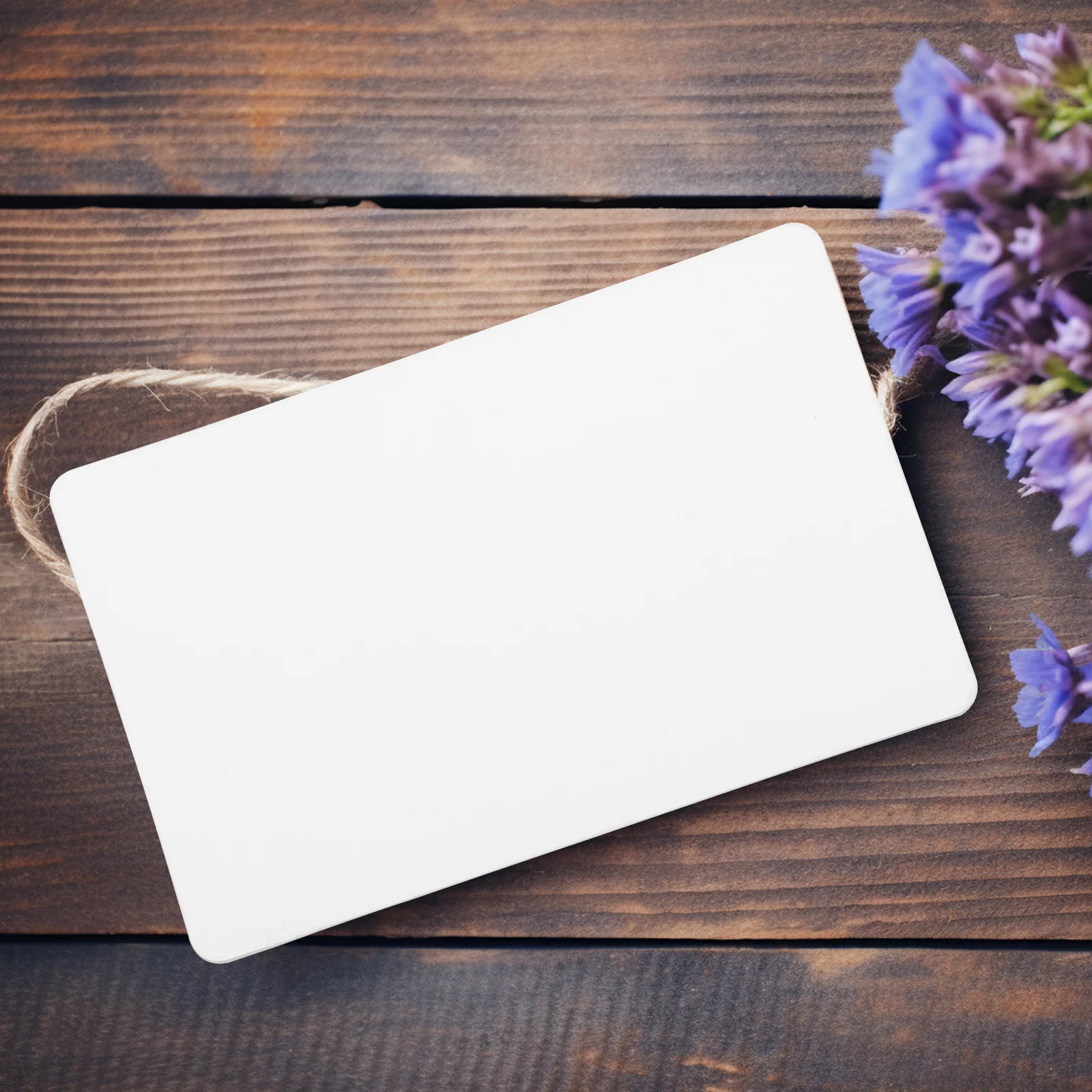 

100Pcs PVC Blank Paintable Labels Unfinished Vintage Tags for DIY Craft Gift Cards Scrapbooking Blank Business Cards