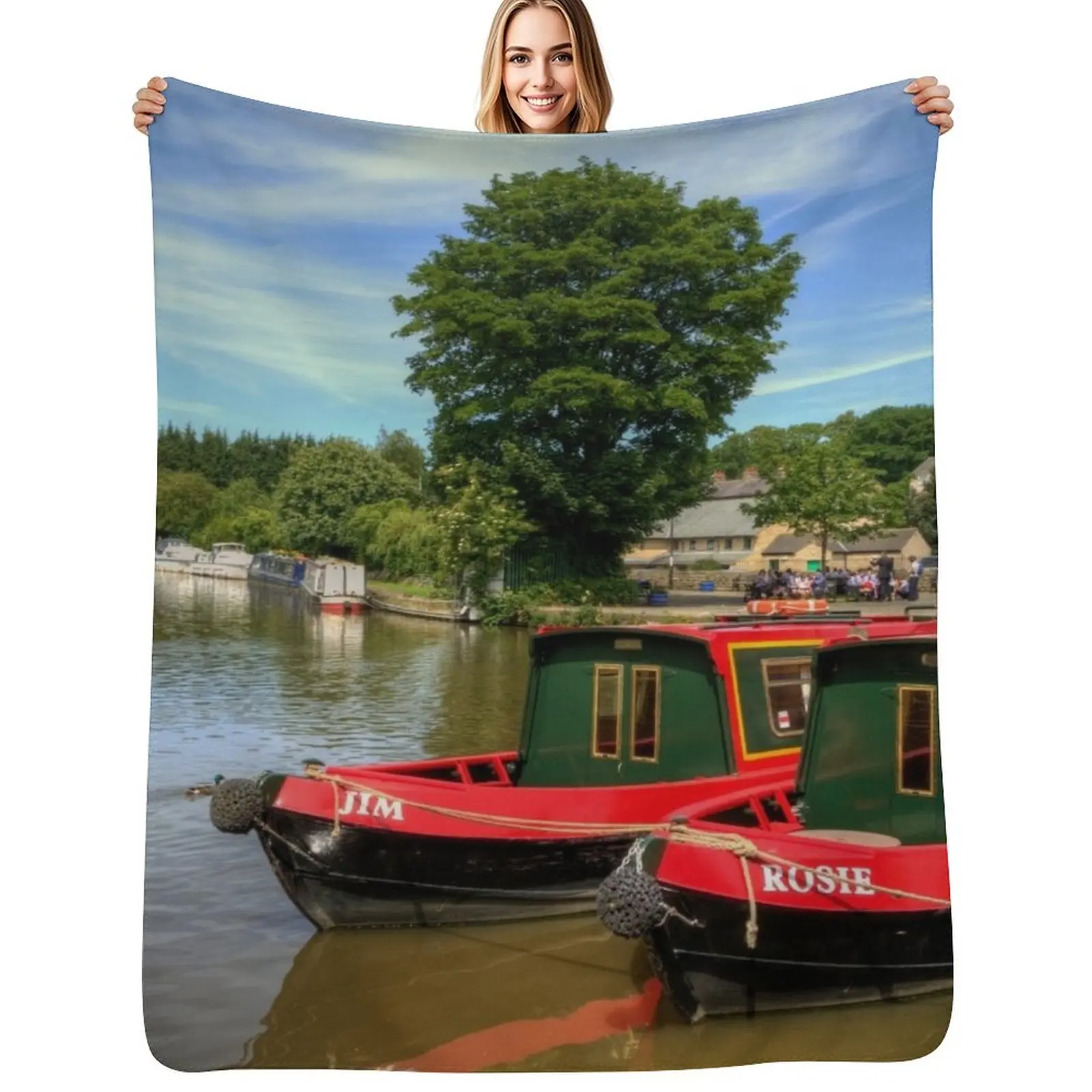 Rosie and Jim Throw Blanket Machine Washable Soft Warm Blanket
