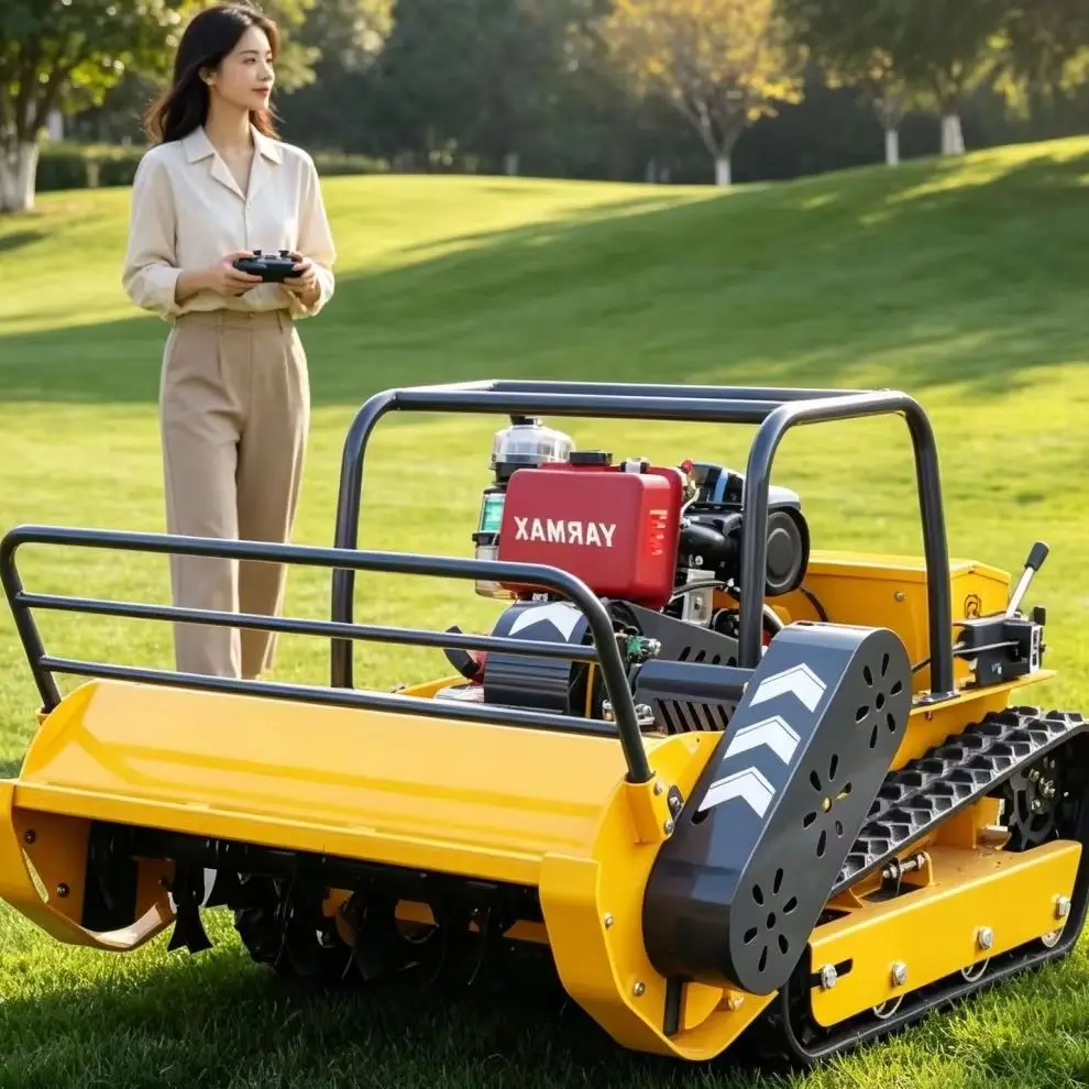 Customized Auto Return Charging Robotic Lawn Mower Wireless Lawn Mowing Robot Without Limit Cable Remote Control Flail Mower