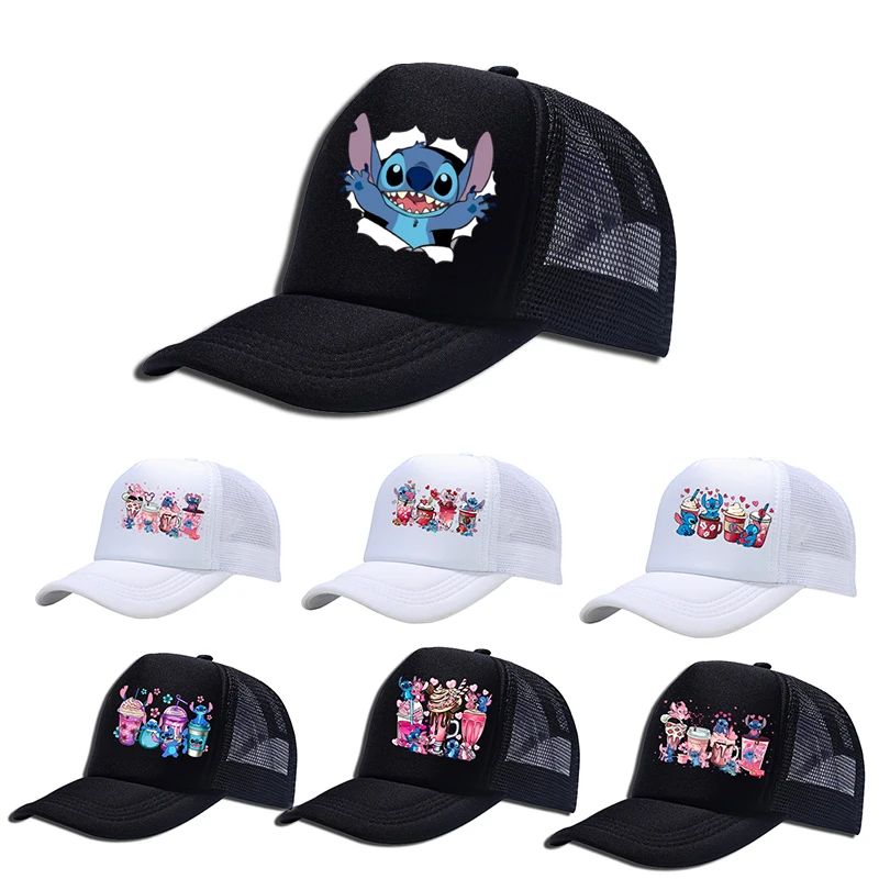 Lilo & Stitch Disney Baseball Caps Spring Autumn Outdoor Adjustable Casual Hats Sunscreen Hat Cap Casual Sun Protection Hat