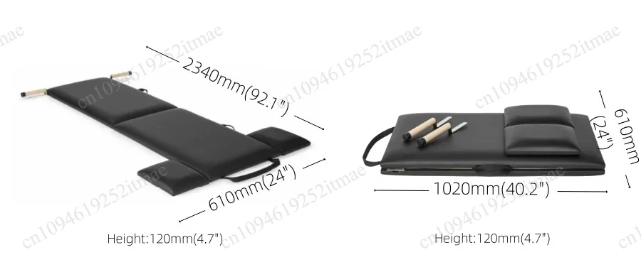Leather Foldable Exercise Mat Non Slip Pilates Fitness Cushion