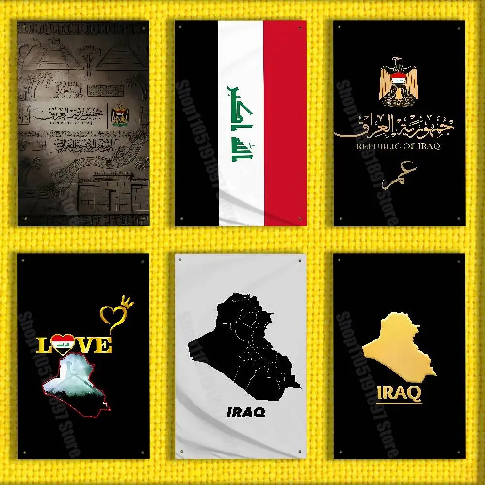 

Republic Iraq Passport Map Flag For 80*120cm 60*90cm 70*115cm 150*200cm 100*150cm 50*70cm Gift Fan Banner Tapestry
