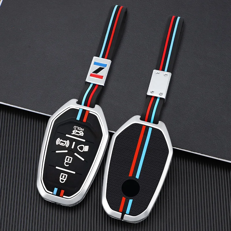 

Чехол для смарт-ключа автомобиля с 5 кнопками, корпус для автоключа-брелока для Ssang Yong 2020 G4 Rexton, аксессуары для интерьера автомобиля серии SsangYong