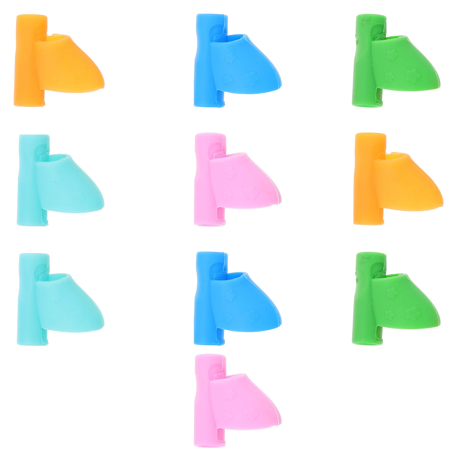 

10Pcs Children Pencil Holder Silicone Writing Corrector Tool for Proper Pen Holding Posture Kids Handwriting Training Grip