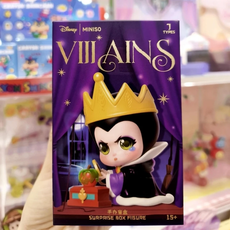

Подлинная коробка с глухой коробкой Disney Villains, коллекционная фигурка, аниме-игрушка, злой королева, Малефисента, украшение, подарок для девочек, детей и взрослых