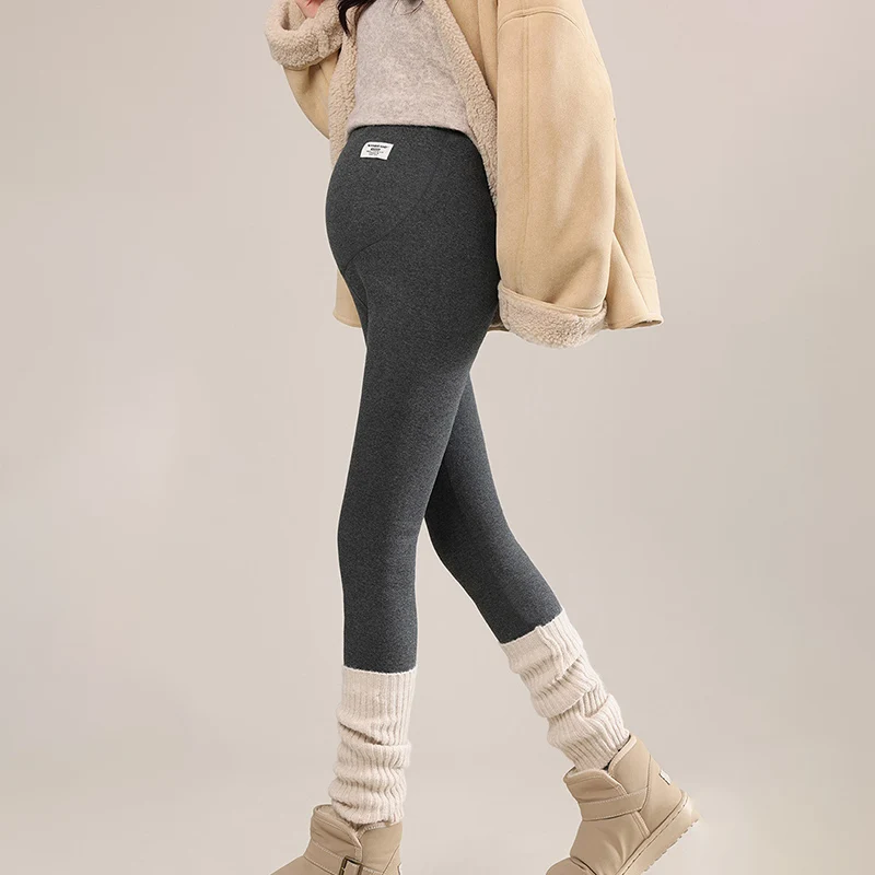 2025 Pregnant Woman Warm Winter Leggings Big Sized High Waist Maternity Casual Leggings Thicken Cashmere Thermal Leggings Women