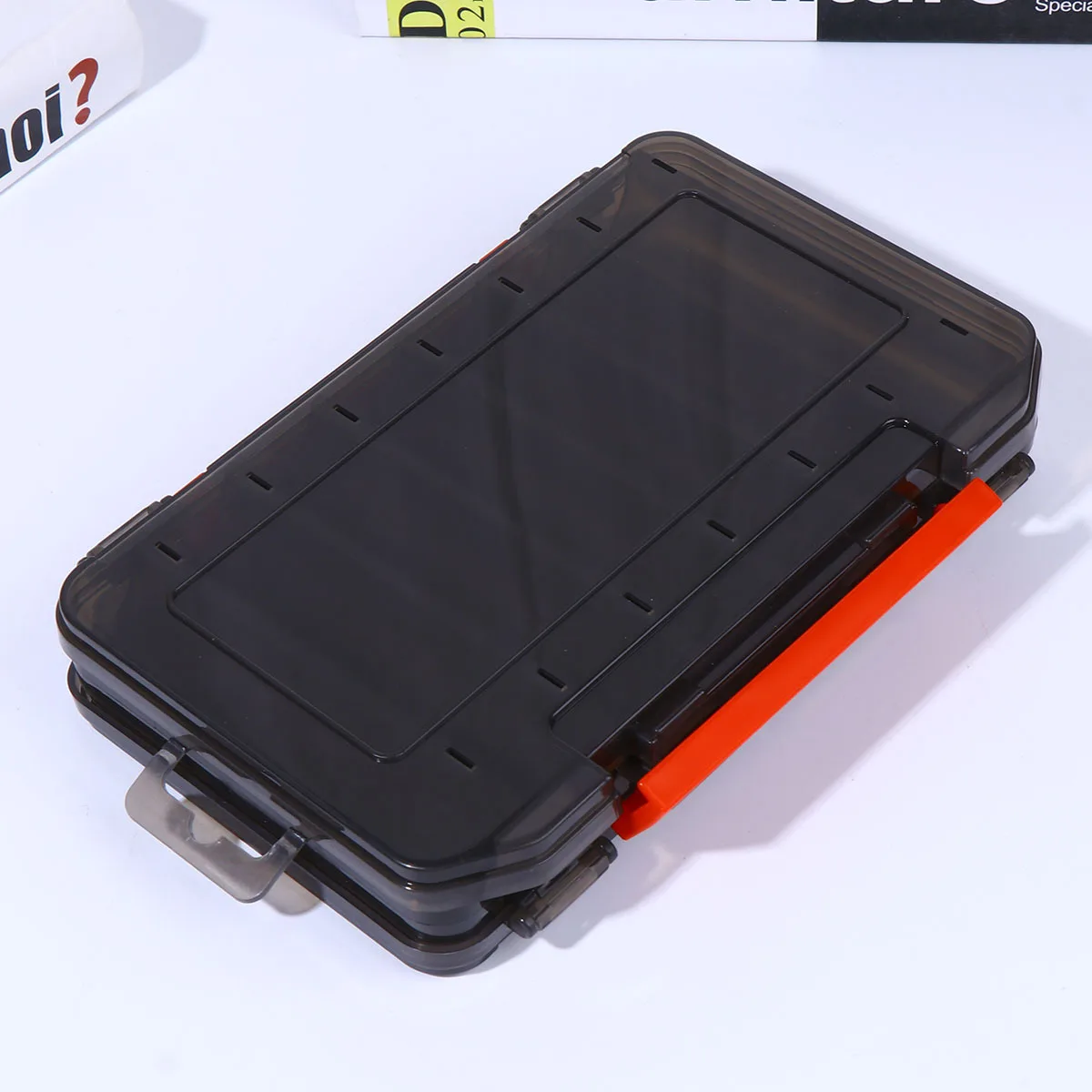 

1Pcs Fish Bait Accessory Box 14 Grids Double-Side Translucent Waterproof Storage Case for Lures Hooks Swivels Beads Outdoor